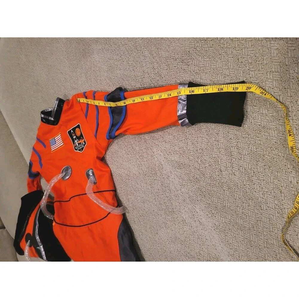 Child’s Astronaut Space Halloween Dressup Costume Size 7-8 Helmet Teetot Outfit
